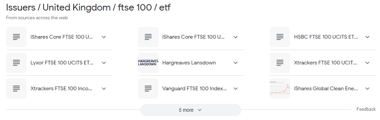Không khó để các nhà đầu tư có thể tìm kiếm cho mình một quỹ ETF riêng về chỉ số FTSE 100