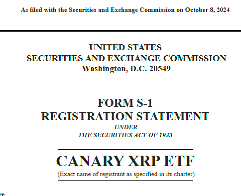 การยื่นเรื่อง ETF XRP กับ SEC