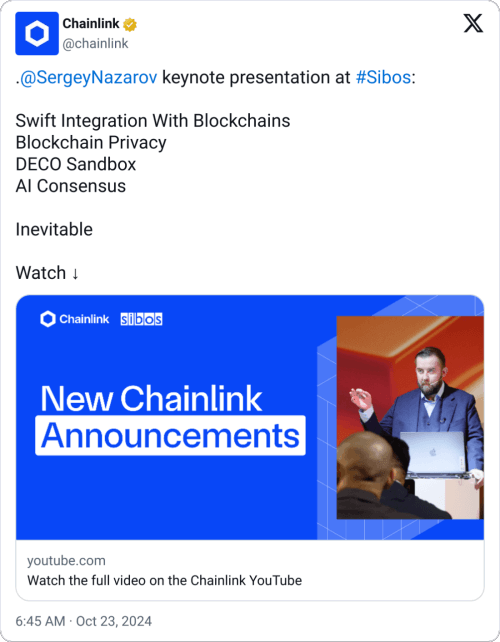 Chainlink เปิดการชำระเงินด้วยการเชื่อมโยงบล็อกเชน