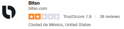 Valoración en Trustpilot-Bitso