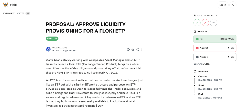 Floki อยู่ระหว่างการเปิดตัว ETP ในยุโรปภายในปี 2025